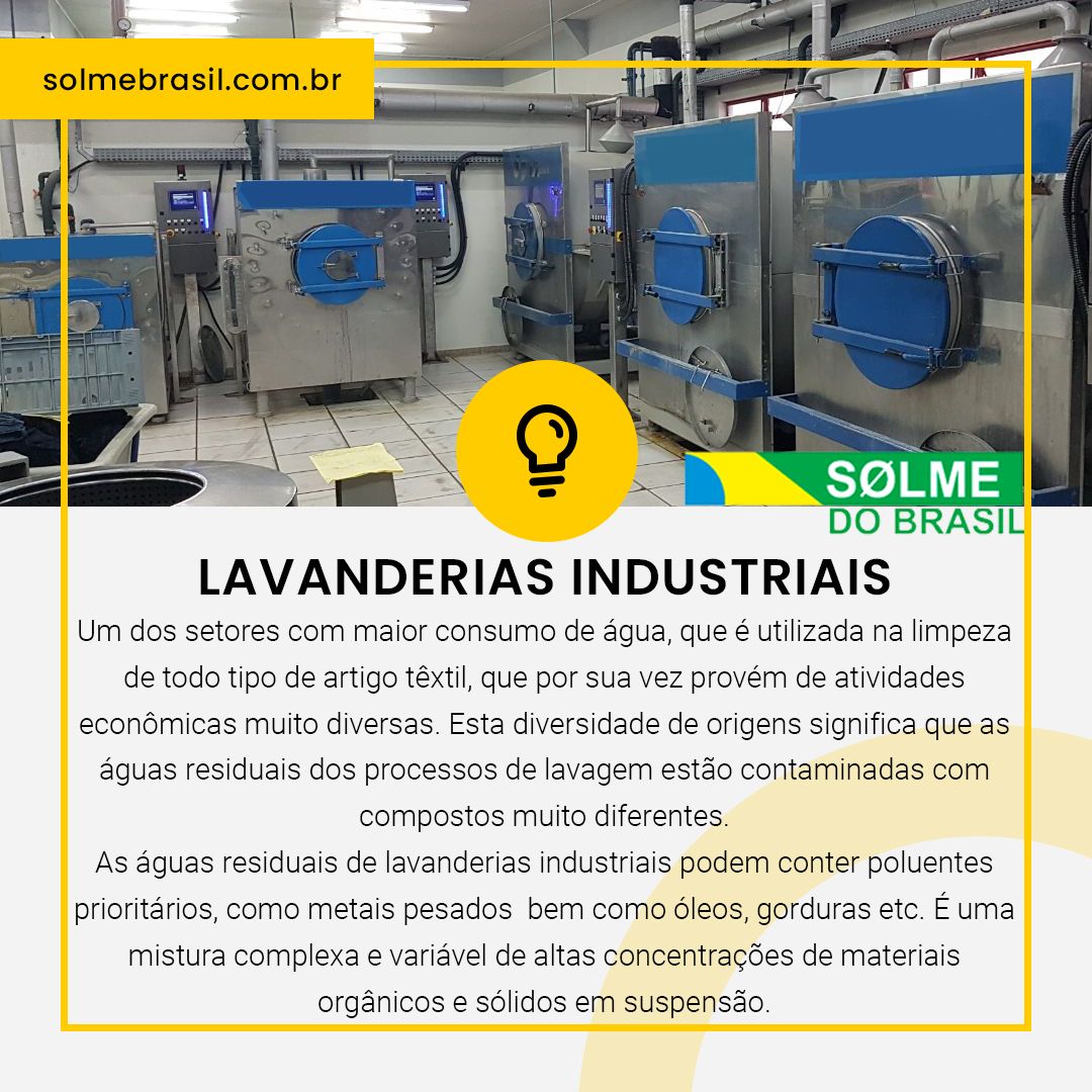 Soluções para lavanderias industriais